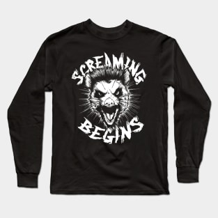 Screaming Begins - Possum 90s Inspired Long Sleeve T-Shirt